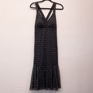 Y2K R&M Richards glitter midi slip dress-8
